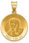 14k Yellow Gold Mother Teresa Medal Pendant (21X19MM)