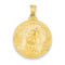 14k Yellow Gold Head Of Christ Medal Round Pendant (34X24MM)