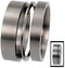 The Men's Jewelry Store (Unisex Jewelry) 3 Titanium Minimalist Comfort-Fit Matte Titanium Stack Rings, Size 6.75