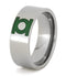 Engraved Green Lantern Insignia Symbol 8mm Comfort-Fit Titanium Ring, Size 11.75