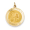 14k Yellow Gold St. Francis Medal Pendant (30X23MM)