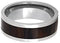 Cocobolo Wood Inlay 10mm Comfort Fit Interchangeable Titanium Ring, Size 13.25