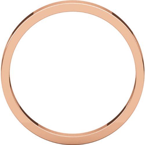 10k Rose Gold 3mm Slim-Profile Flat Band