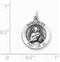 Sterling Silver Antiqued Saint Peter Medal (20X15MM)