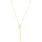 Diamond Granulated Design 14k Yellow Gold Pendant Necklace, 18" (.08 Cttw)