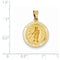 14k Yellow Gold St. Edward Medal Pendant (21X19MM)