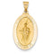 14k Yellow Gold St. Jude Thaddeus Medal Pendant (27X16 MM)