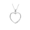 14k Yellow Gold 1/5 Cttw. Diamond Heart Journey Pendant Necklace, 18"