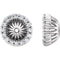 Platinum Diamond Cluster Earring Jackets (5.1 MM) (0.16 Ctw, G-H Color, SI2-SI3 Clarity)