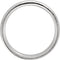 14k White Gold Hammer Finished 6mm Comfort Fit Dome Band, Size4.5