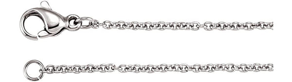 1.5 mm Stainless Steel Anchor Link Chain, 20"
