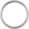 6mm 18k White Gold Comfort Fit Beveled Edge Band Size 10.5, 11