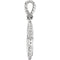 Diamond Cross Rope Pendant, Rhodium-Plated 14k White Gold (.05 Ctw, Color G-H, Clarity I1)