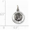 Sterling Silver Antiqued Saint Christopher Medal Pendant (16X12 MM)