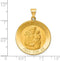 14k Yellow Gold St. Joseph Medal Pendant (29X25MM)