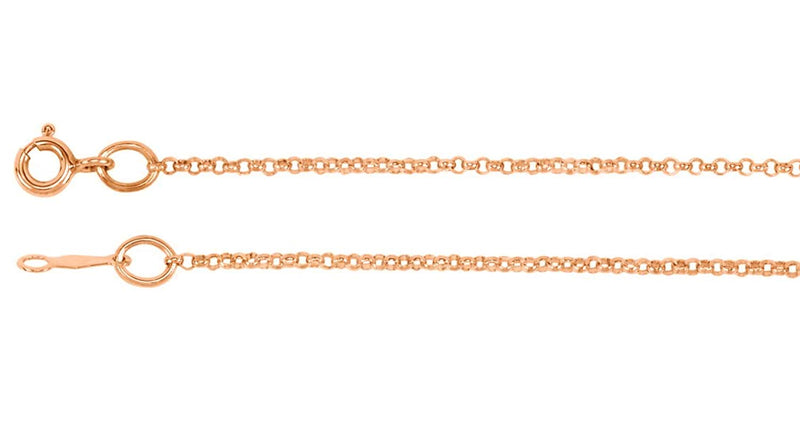 11-Stone Diamond 'Mom' Heart 14k Rose Gold Pendant Necklace, 16" (0.1 Cttw)