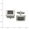 Stainless Steel Wire Brushed Square Cuff Links, 11X19MM