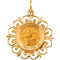 14k Yellow Gold Round St. Gerard Medal (18.5 MM)