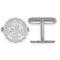 Rhodium-Plated Sterling Silver University Virginia, Crest Cuff Links 15MM