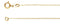 14k Yellow Gold Solid Curb Chain, 24" (1.00MM)