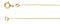 14k Yellow Gold Solid Curb Chain, 20" (1.00MM)