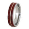 Ruby Redwood, 14k Rose Gold 6mm Comfort-Fit Titanium Wedding Band, Size 10.5