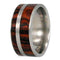 Ironwood, Titanium Pinstripe 8mm Comfort Fit Titanium Band, Size 4.5