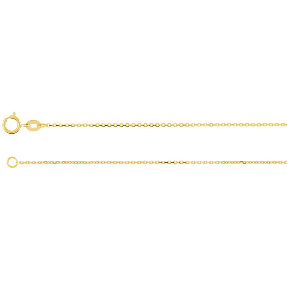 1.5mm Yellow Gold Filled Solid Cable Chain, 30"