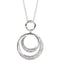 14k White Gold .59 Cttw. Diamond Necklace