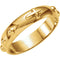 10k Yellow Gold 4.75mm Rosary Ring, Size 9