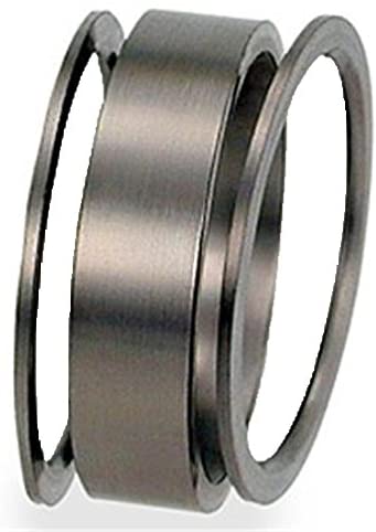 Minimalist Stack Rings 1mm Comfort Fit Matte Titanium Band, Size 12.5