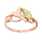 Petite Humming Bird Ring, 10k Rose Gold, 12k Green and Rose Gold Black Hills Gold Motif