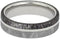 Gibeon Meteorite, Deer Antler 6mm Titanium Comfort-Fit Wedding Band, Size 4