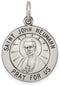 Sterling Silver Antiqued Saint John Neumann Medal (25X20MM)