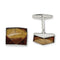 Sterling Silver Tigers Eye Square Cuff Links