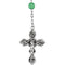 Green Jadeite Rosary Beads, Sterling Silver