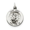 Sterling Silver Antiqued St. Roch Medal (20X16MM)