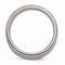 Anodized Collection Gray and Blue Titnaium, Argentium Silver 10mm Comfort-Fit Band