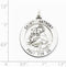 Sterling Silver Antiqued Saint Anthony Medal (35X25MM)