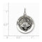 Sterling Silver Antiqued San Juan Los Lagos Medal (26X16MM)