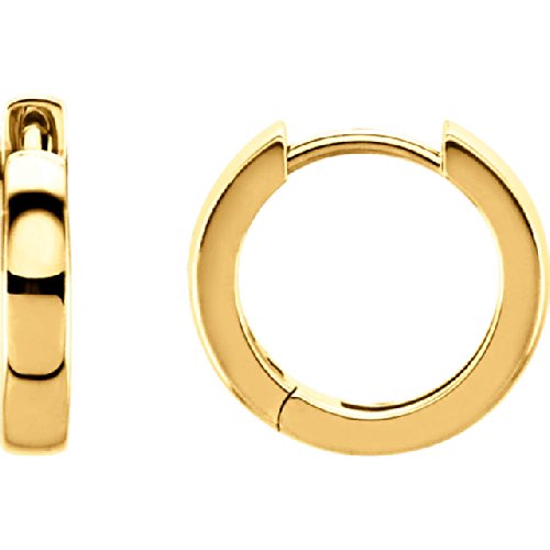 Hoop Earrings, 14k Yellow Gold (14mm)