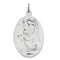 Sterling Silver Saint Michael Medal Charm Pendant (35X20 MM)