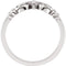 Women's 'Joined By Christ' Cross Ring, 6mm Rhodium-Plated 10k White Gold, Size 6