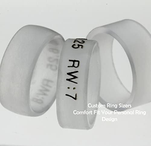 Masculine Titanium Management Ring with Engraving 8mm Comfort Fit Titanium Band, Size 4.5