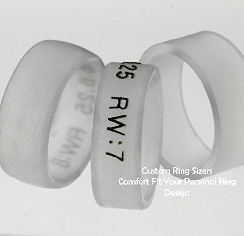 Ziricote Wood Inlay 8mm Comfort Fit Interchangeable Titanium Ring, Size 11