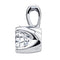 Charles & Colvard 1 Ct. Moissanite Solstice Solitaire 14k White Gold Pendant