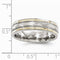 Gold Inlay Collection Titanium, 14k Yellow Gold 6mm Dome Band