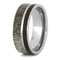 Deer Antler, Iron Wood 8mm Titanium Comfort-Fit Ring