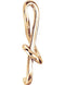 Sliding Treble Clef Musical Note 14k Rose Gold Pendant