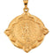 14k Yellow Gold Round St. Raphael Medal (31x31MM)